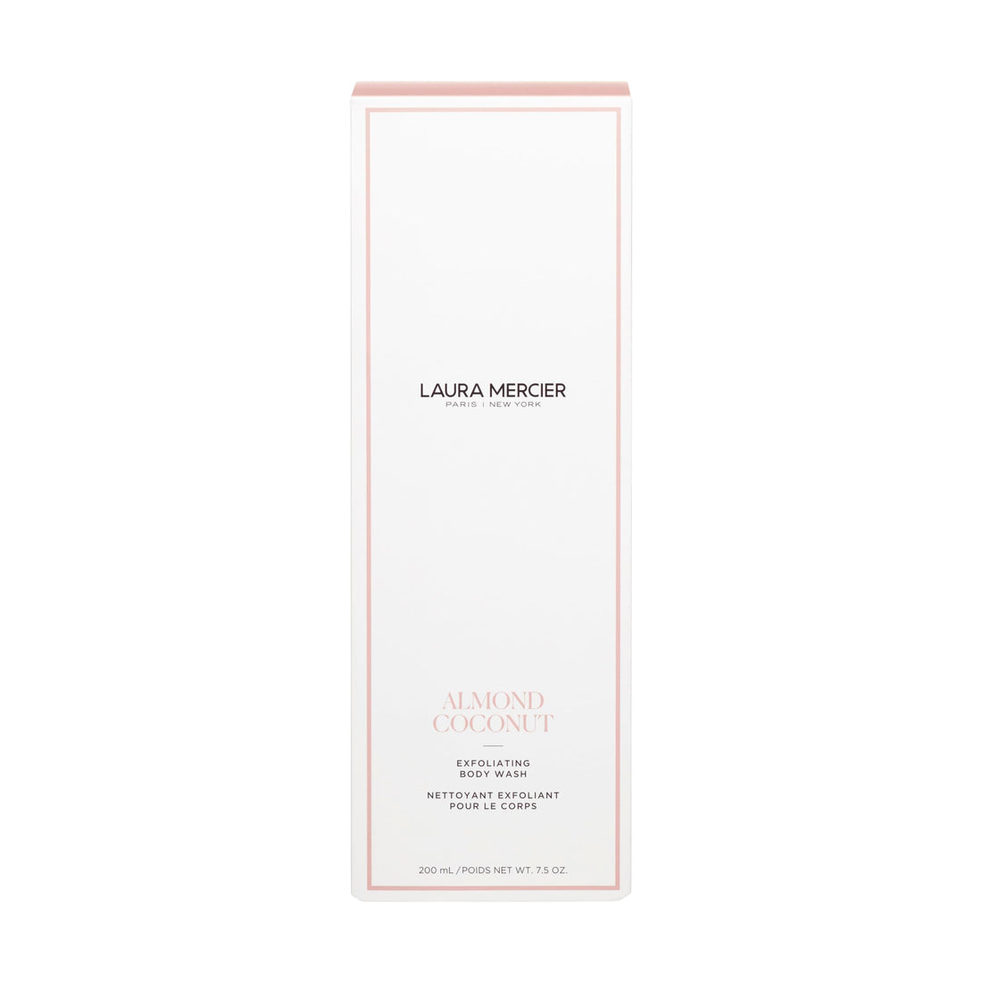 Laura Mercier Exfoliating Body Wash, Strawberry Seed and Sugar Scrub-Infused Exfoliator, Removes Impurities, Helps to Improve Uneven Skin Tone, Elasticity and Circulation, Almond Coconut