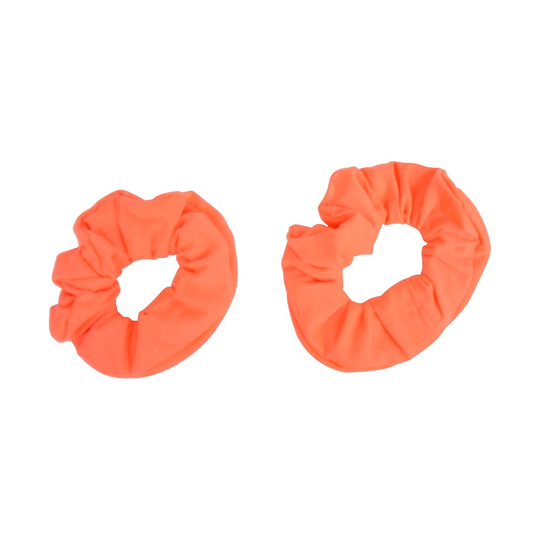 Set of 8 Neon Color Solid Scrunchies