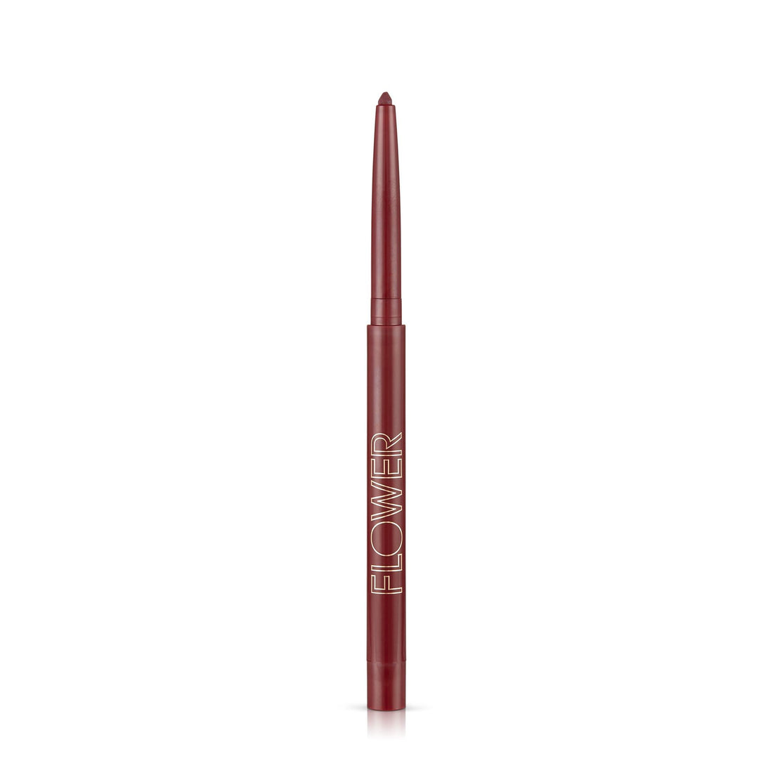 Flower Beauty Petal Pout Lip Liner - Smooth & Creamy Lip Liner with Pigment Rich Color, Prevents Feathering of Lip Color, Comes with Built-in Sharpener (Plum)