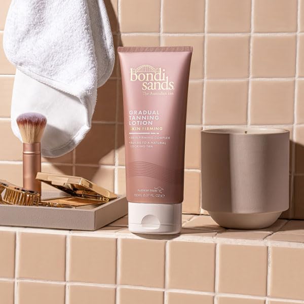 Bondi Sands Skin Firming Gradual Tanning Lotion, Skin-Firming Complex Builds to a Natural-Looking Tan for Tight, Glowing Skin, 150 mL, 5.07 Fl. Oz.