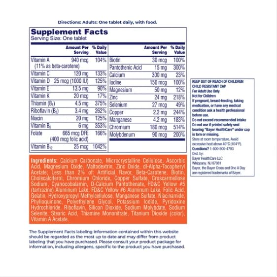 One Day Women's 50+ Healthy Advantage Multivitamin, 300 Tablets Bundle - Gluten Free, Vitamins, Herbals & Dietary Supplements for Health