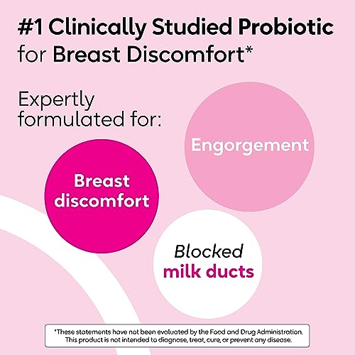 BioGaia Elactia Breastfeeding Probiotic | Lactation Supplements | Newborn Essentials and Probiotics for Both Mom & Baby | Daily Supplement for Healthy Lactation | 30 Count | Breastfeed Happy