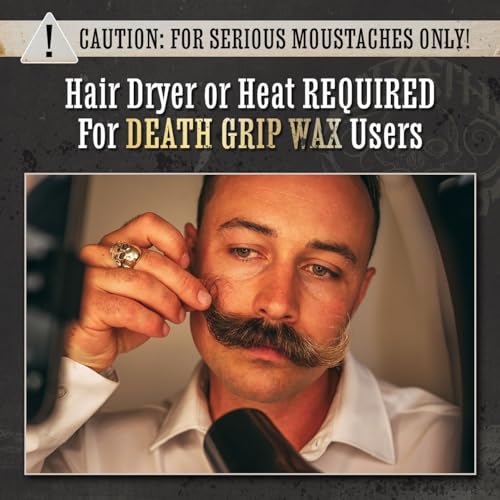 THE VINTAGE GROOMING CO. Mustache Wax Death Grip Extra Strong Hold Moustache Wax