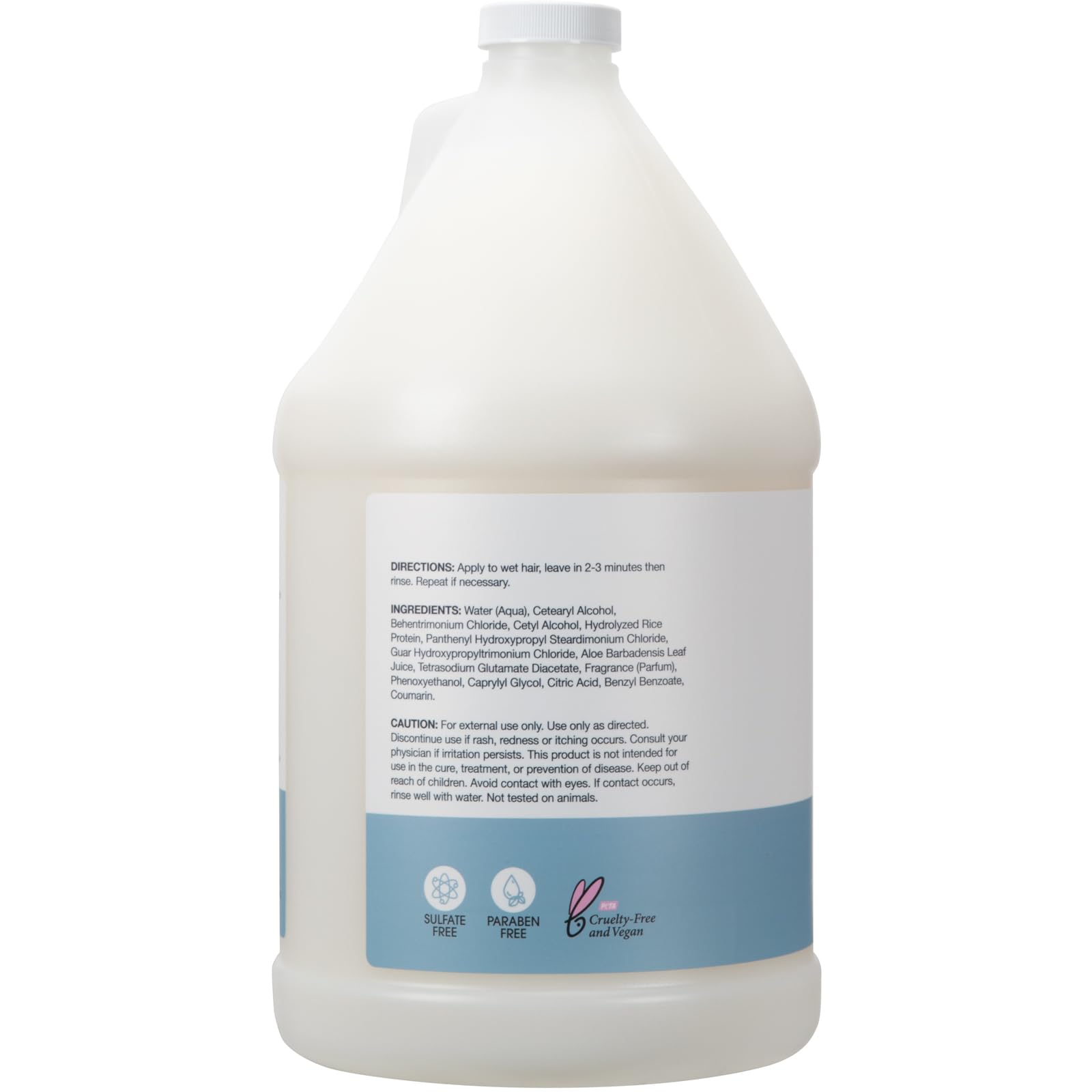 Ginger Lily Farms Salon Formula Va-Va Volume Pro Volumizing Conditioner for Fine Hair, 100% Vegan & Cruelty-Free, 1 Gallon (128 fl oz) Refill