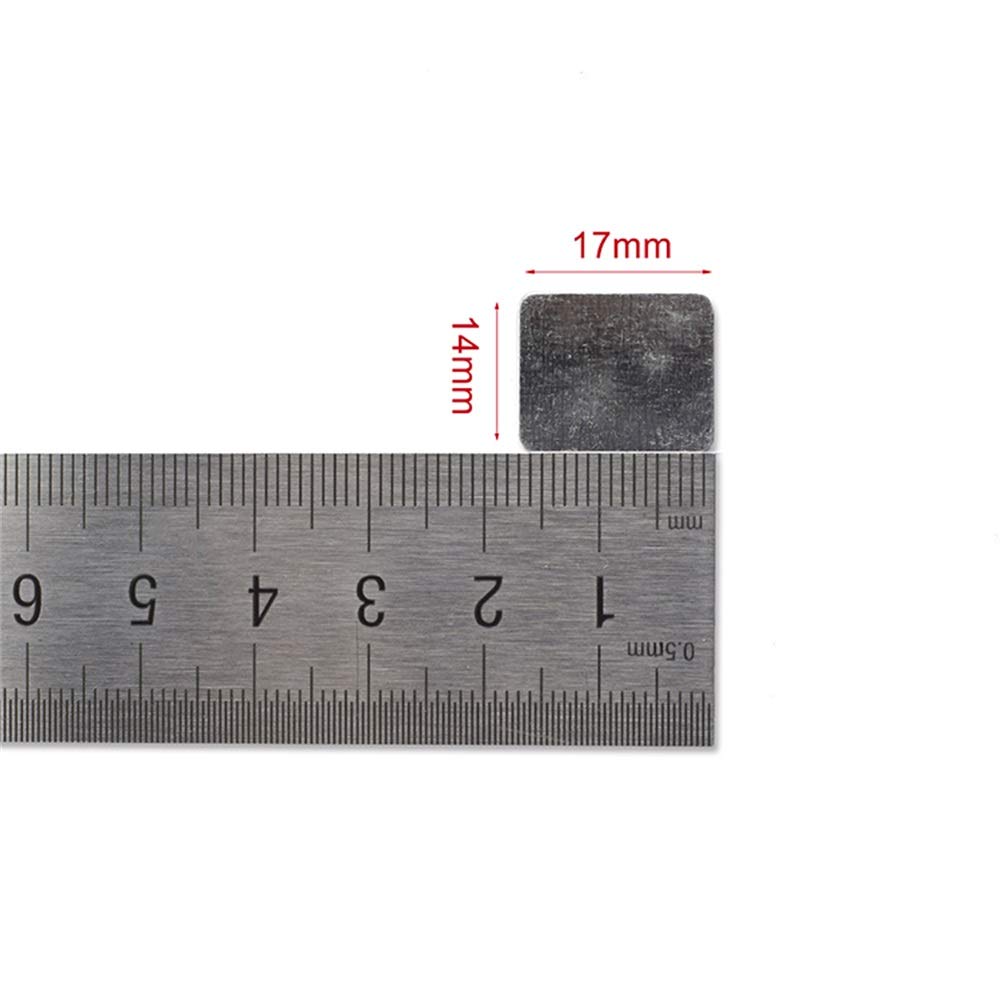 TUOKING 50Pcs Square Metal Stickers for Eyeshadow Magnetic Makeup Palette