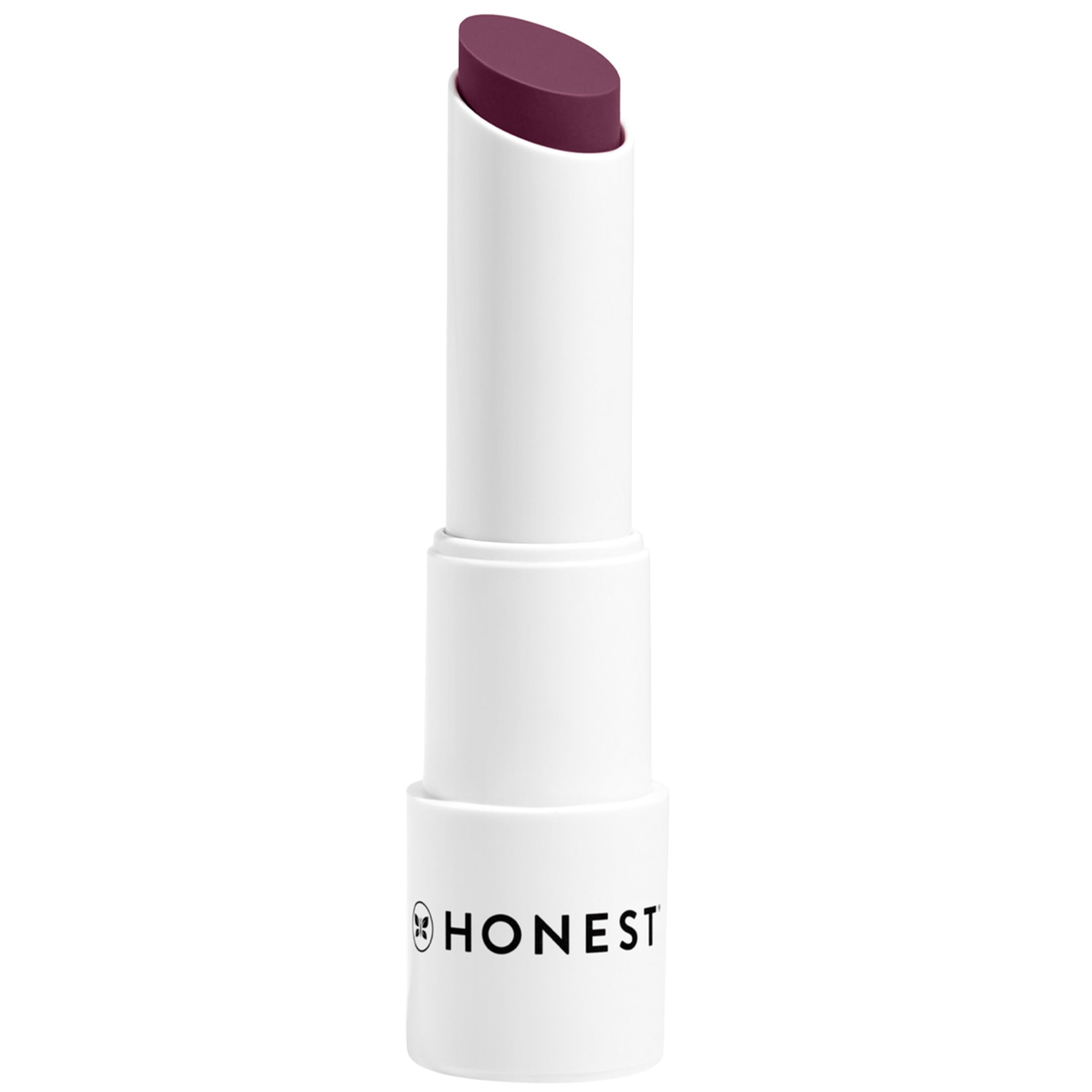 Honest Beauty Tinted Lip Balm, Plum Drop | VEGAN | 6+ Hours of Moisture | Paraben Free, Silicone Free, Cruelty Free | 0.141 oz.