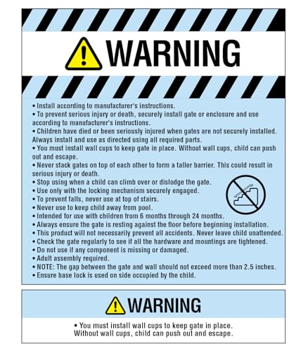 Regalo Home Accents Extra Wide Walk Thru Baby Gate, Includes Décor Hardwood, 4-Inch Extension Kit, 4-Inch Extension Kit, 4 Pack of Pressure Mount Kit and 4 Pack of Wall Cups and Mounting Kit