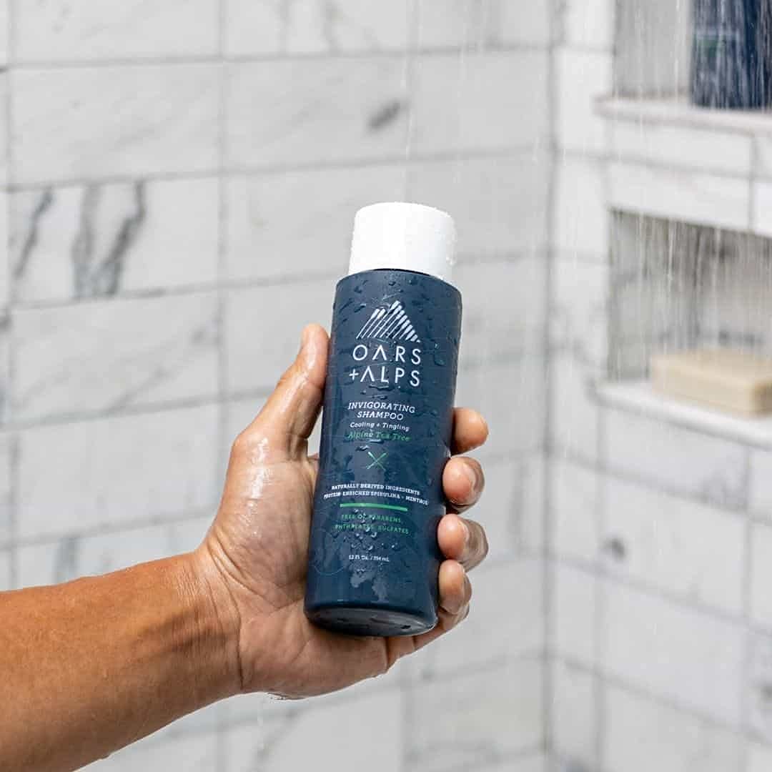 Oars + Alps Men's Sulfate Free Shampoo, Infused with Witch Hazel and Tea Tree Oil, Alpine Tea Tree, 13.5 Fl Oz Each