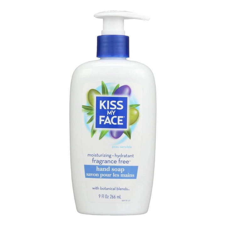 Kiss My Face Moisture Soap, Fragrance Free - 9 Fl Oz