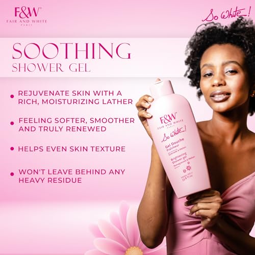 FAIR WHITE Fair & White So White! Refreshing And Brightening Shower Gel With Pomegranate & Melon Extracts, 1000Ml / 33.8Fl. Oz