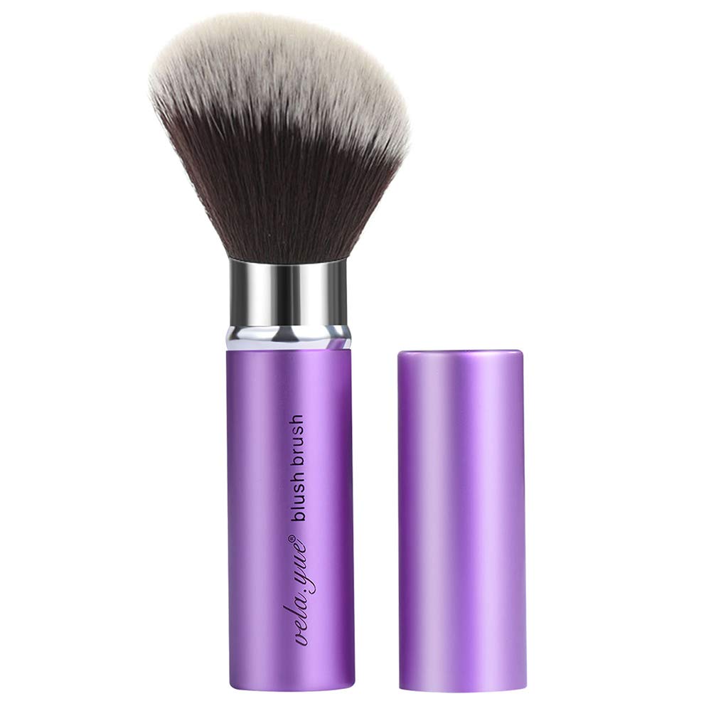 Retractable Angled Face Blush Bronzer Makeup Brush