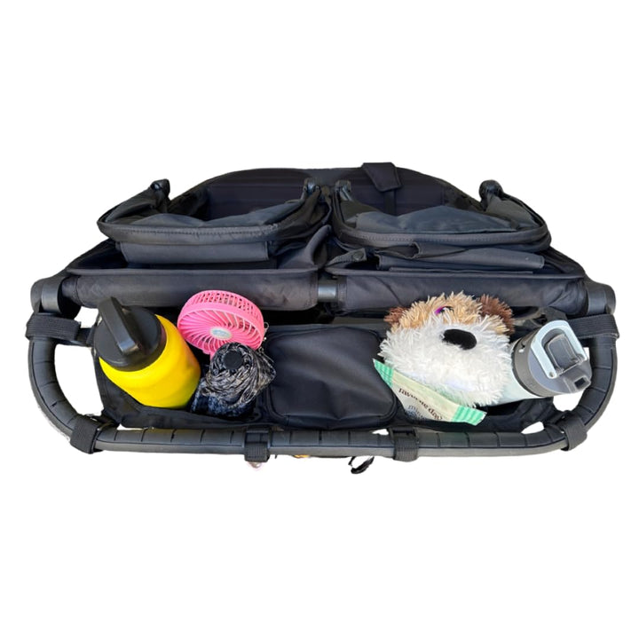 Double Stroller Organizer for Bob Duallie and Baby Jogger City Mini GT