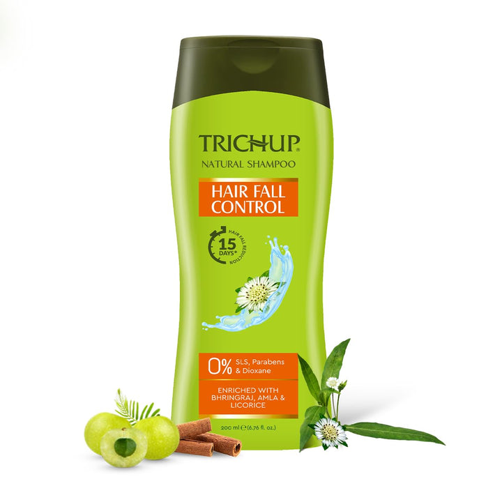 Trichup Hair Fall Control Herbal Hair Shampoo, 200ml (Pack of 3)