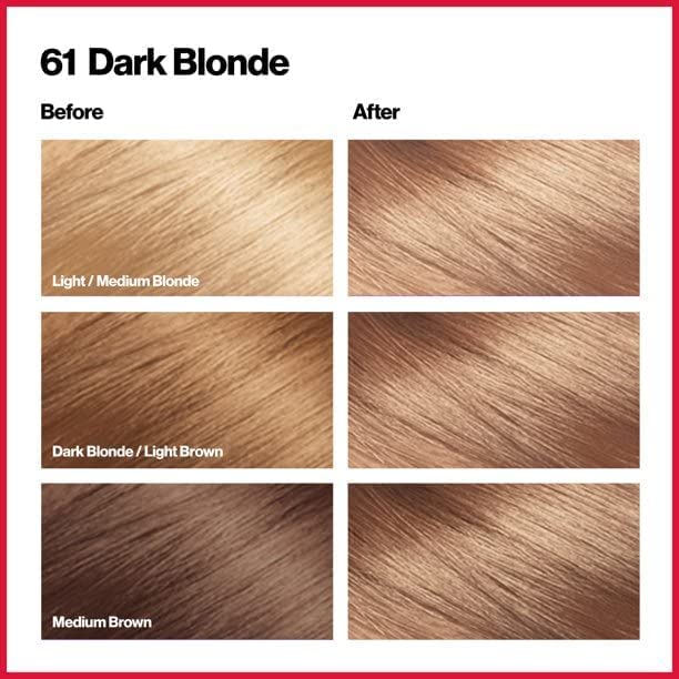 Revlon ColorSilk Beautiful Color, Dark Blonde [61], 1 Count