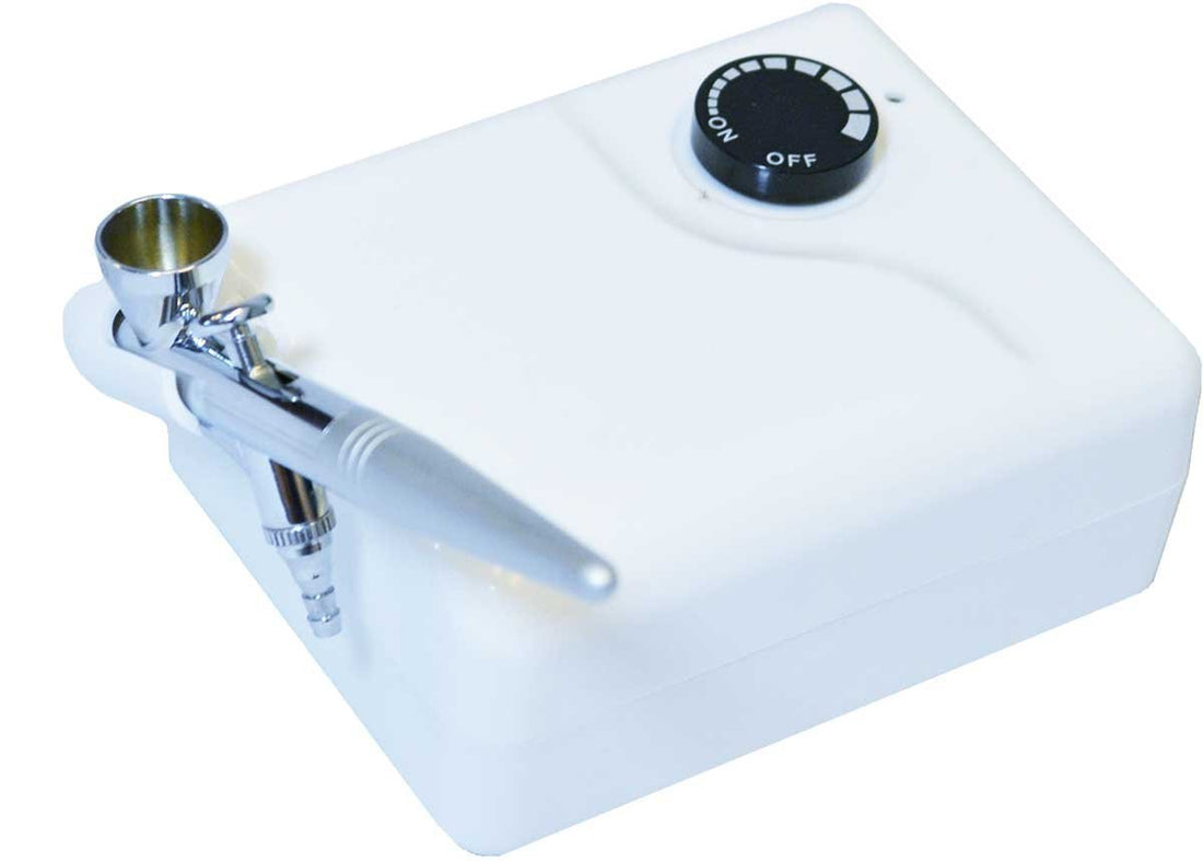 Art of Air TAN Complexion Professional Airbrush Cosmetic Makeup System / 4pc Foundation Set with Blush, Bronzer, Shimmer and Primer Makeup Airbrush Kit