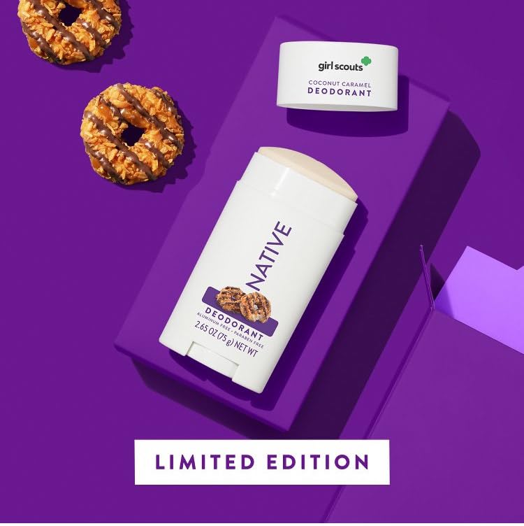 Native Limited Edition Girl Scout Coconut Caramel Cookie Deodorant - 2.65oz, 1 Count (Pack of 1)