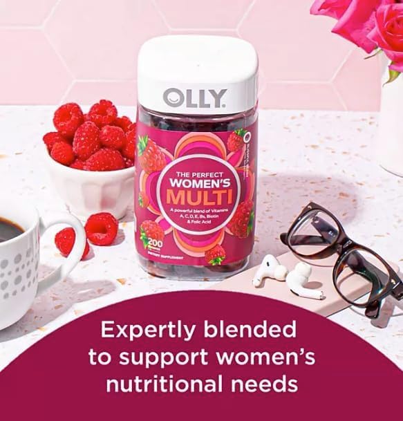 Generic Olly Women's Multivitamin Gummies, Health & Immune Support, Berry (200 ct.)