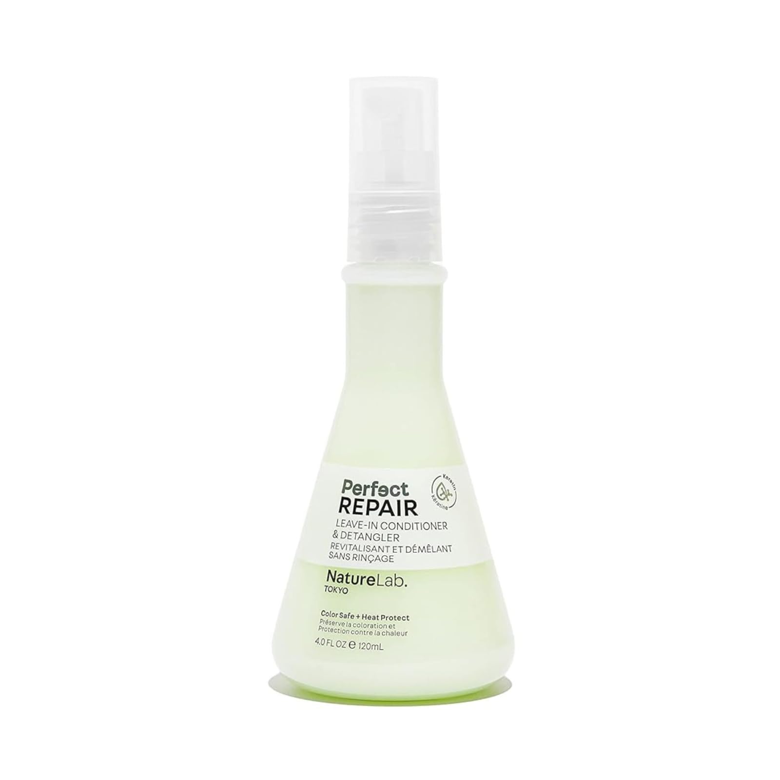 NatureLab. TOKYO Perfect Repair Leave-In Conditioner & Detangler: Heat Protection, Color Safe, Protect Against Future Damage | 4 FL OZ / 120 ML