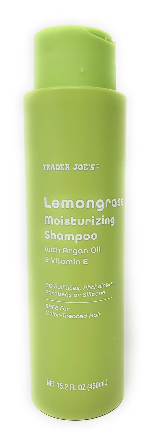 Lemongrass Moisturizing Shampoo with Argon Oil and Vitamin E & Conditioner with Shea Butter and Argan Oil by Trader Joes 15.2fl oz/450 ml (Pack of 2)