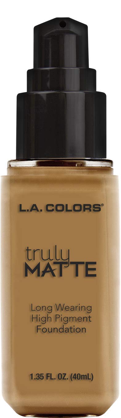 L.A. Colors Truly Matte Liquid Foundation, Deep Tan, 40ml