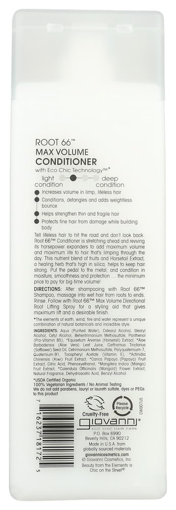 Giovanni Root 66 Max Volume Conditioner 8.5 oz 2 pk