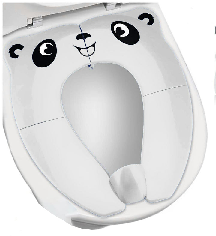 RafaLife Bath Toys - [Upgrade Splash Guard - Stable] Portable Toilet Training Seat for Toddlers, Boys & Girls. Folding Travel Potty Seat. Extra Stable, Powerful and Safe, with Handy Carry Bag (Blue)