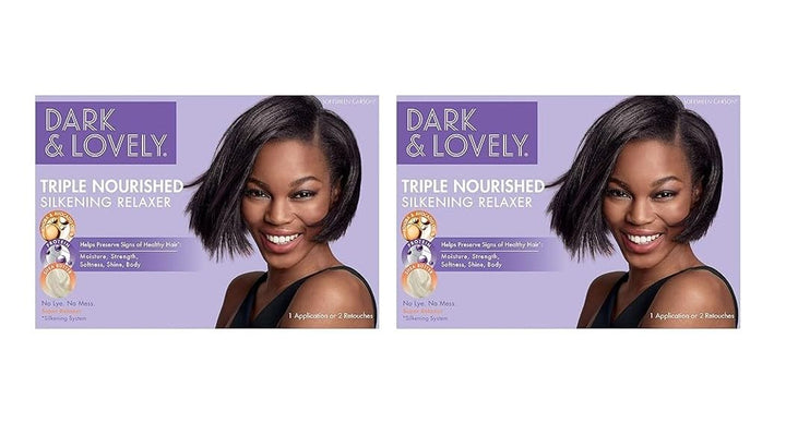 SoftSheen-Carson Dark and Lovely Healthy Gloss 5 Moisturizing No-Lye Relaxer with Shea Butter, Super, 2 Count