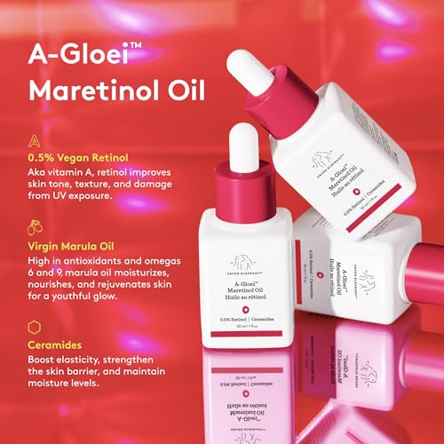Drunk Elephant A-Gloei Maretinol Oil - 30 ml/1 fl oz - Gentle 0.5% Retinol Face Oil - Clean Clinical Skincare - Cruelty-Free - Free of Essential Oils, Silicones, and Fragrance