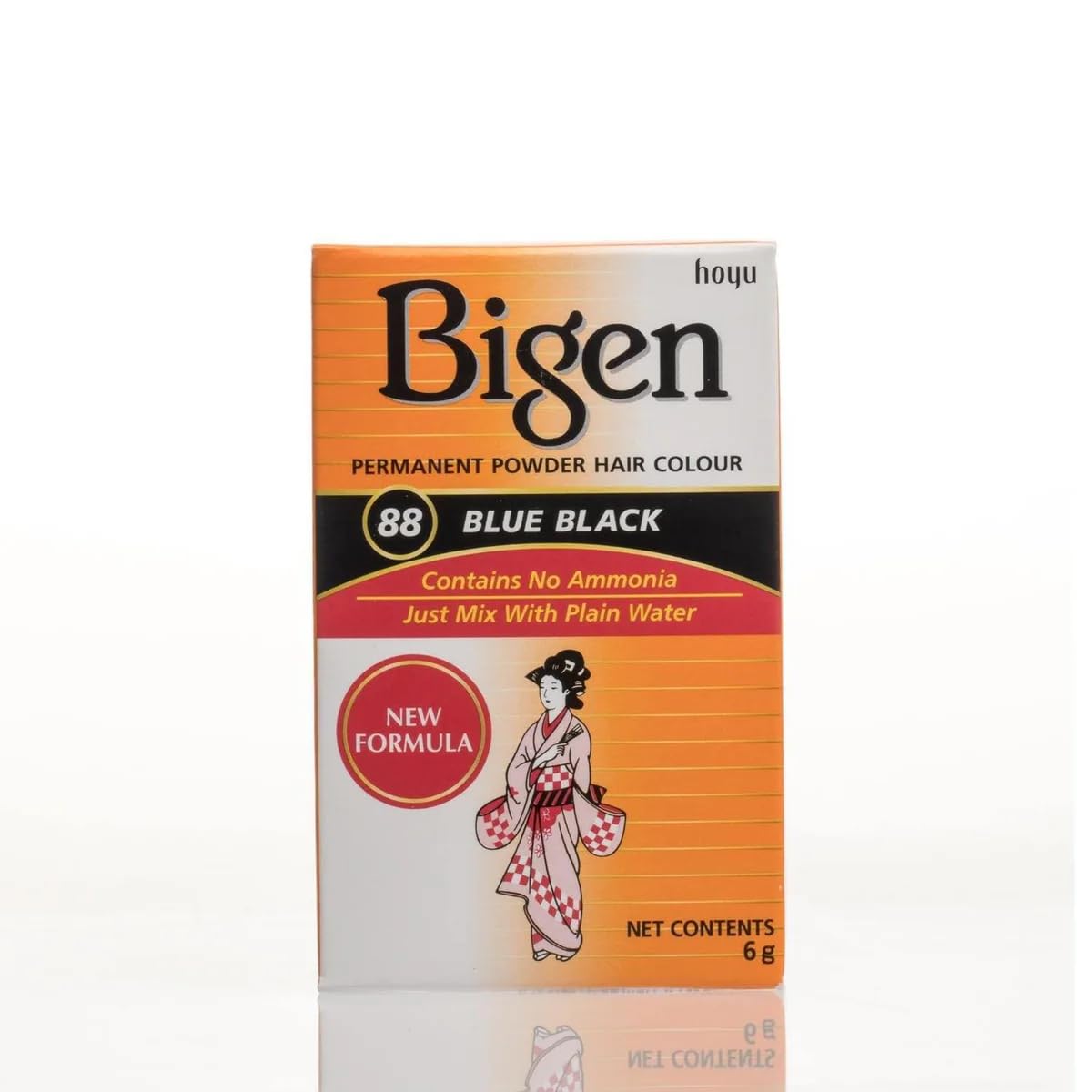 Bigen Permanent Powder Hair Color 88 Blue Black 1 ea (Pack of 2)