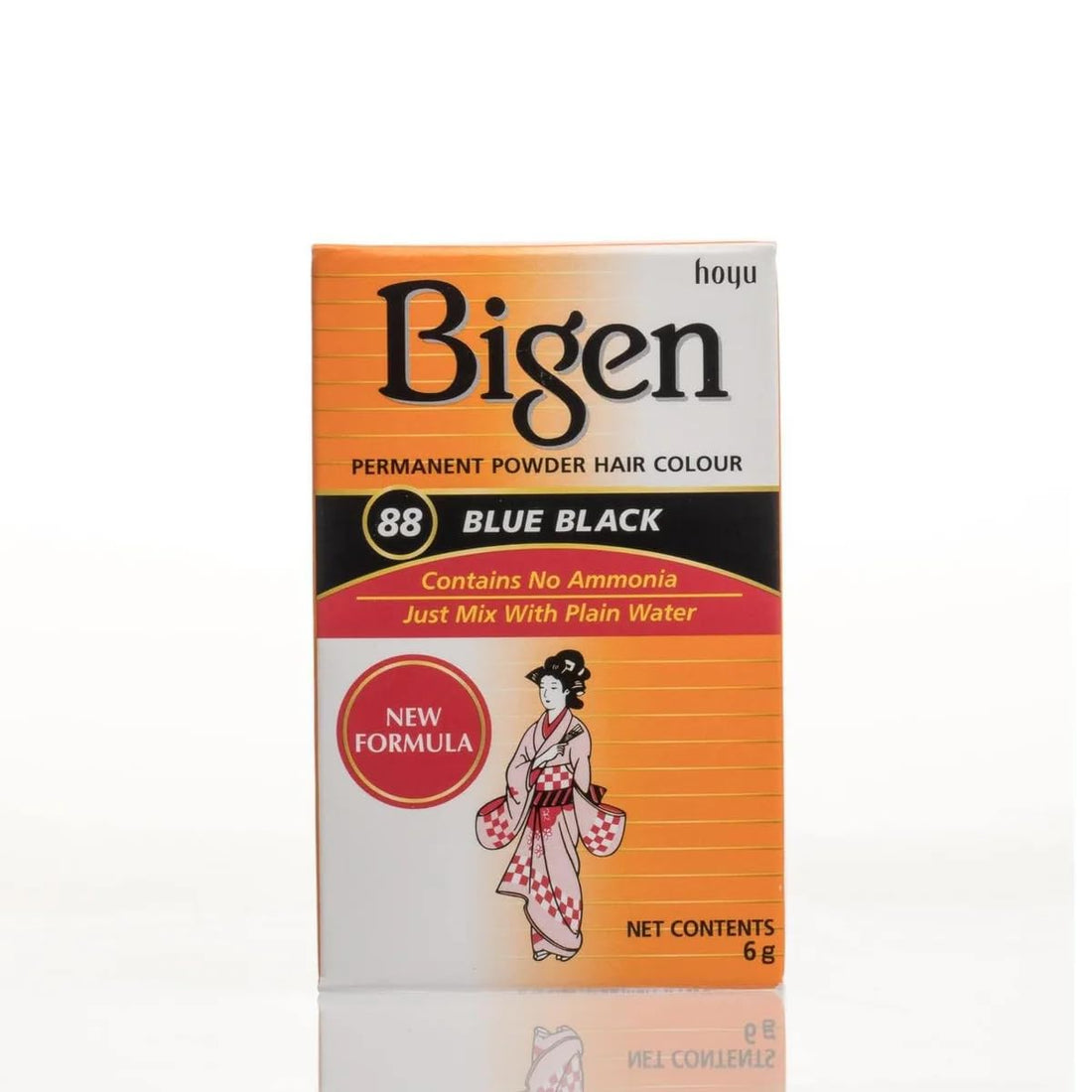 Bigen Permanent Powder Hair Color 88 Blue Black 1 ea (Pack of 2)
