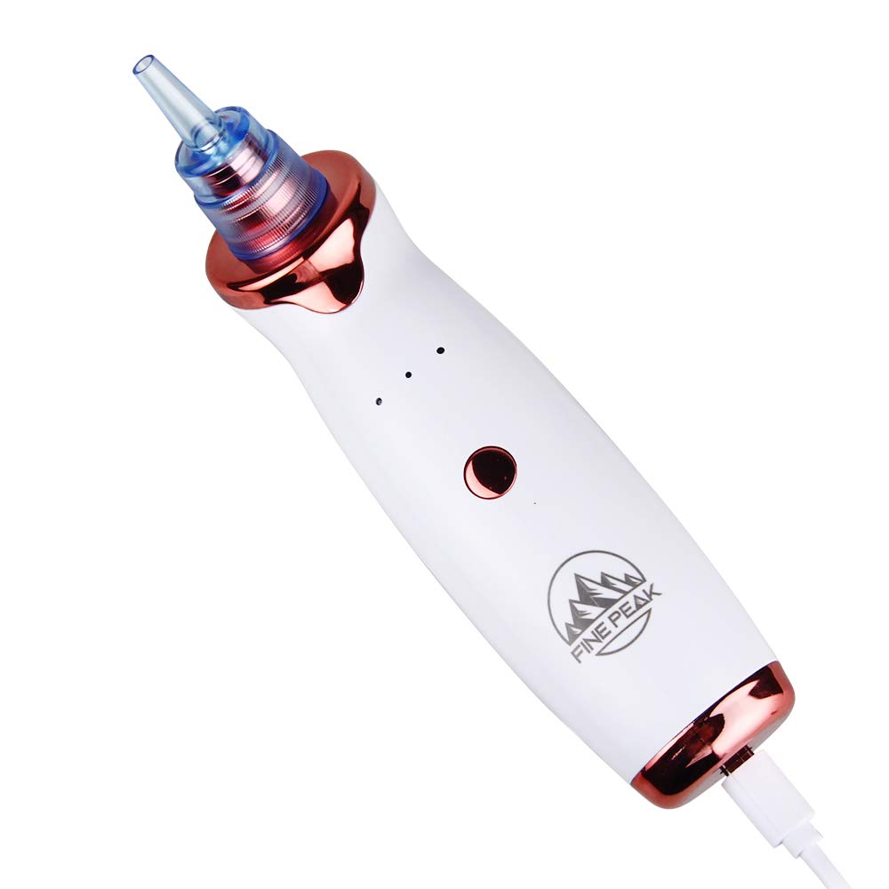 Fine Peak Blackhead Remover Vacuum Pore Cleanser with 5 Probes