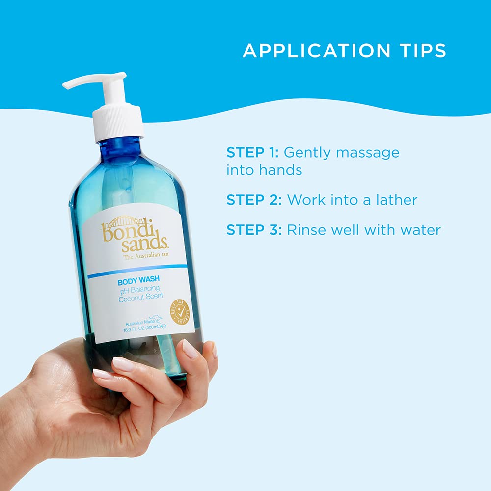 Bondi Sands Body Wash | pH Balanced Formula Helps Prolong Your Tan and Gently Cleanses + Softens with Aloe Vera and Coconut | 17 Oz/500 mLââ‚¬¦