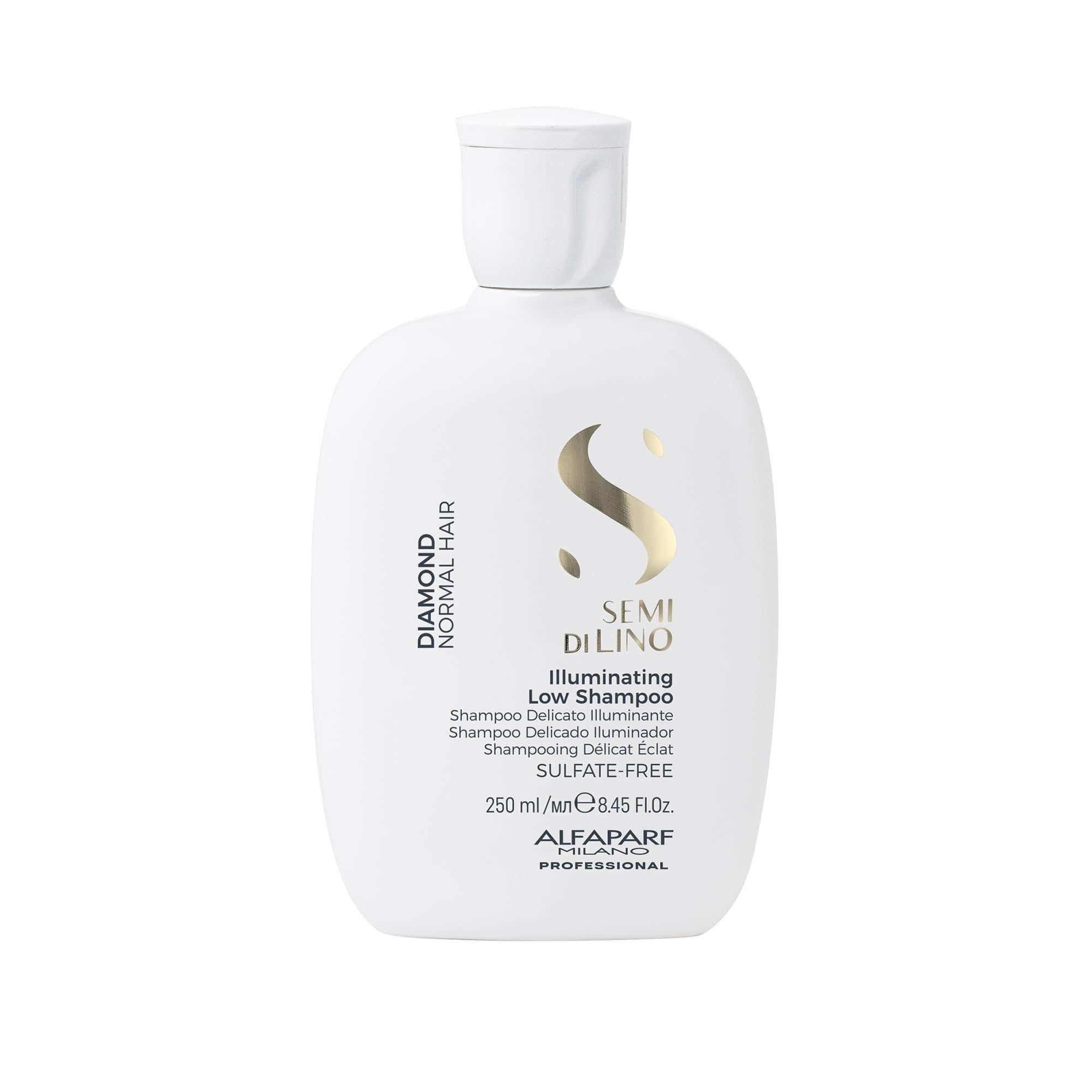 Alfaparf Milano Semi di Lino Diamond Illuminating Shampoo and Conditioner Set - Sulfate Free Shampoo and Conditioner for Color Treated Hair - Adds Brilliant Shine and Softness