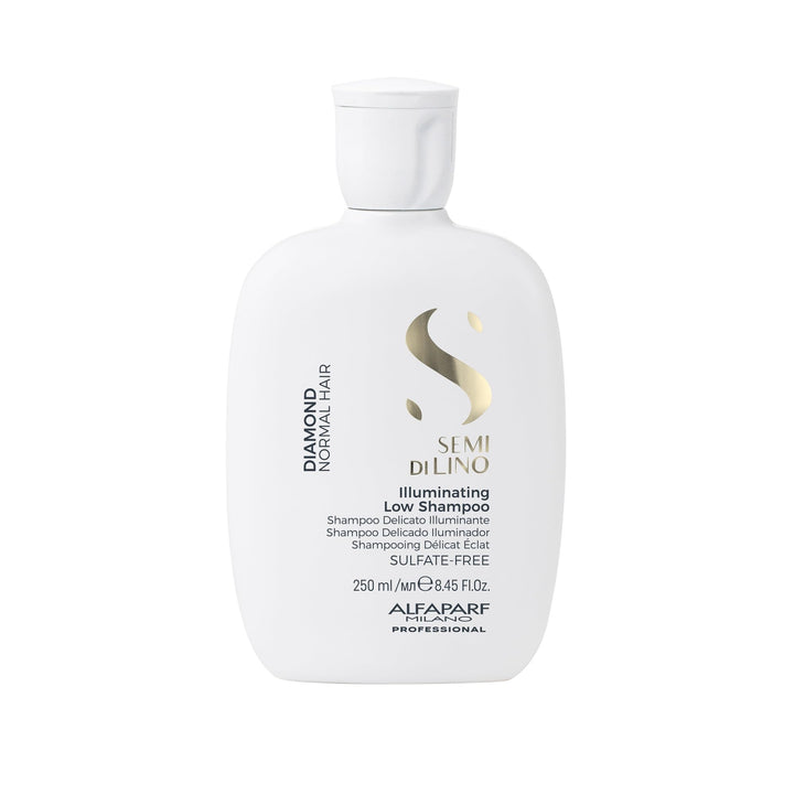 Alfaparf Milano Semi di Lino Diamond Illuminating Shampoo and Conditioner Set - Sulfate Free Shampoo and Conditioner for Color Treated Hair - Adds Brilliant Shine and Softness