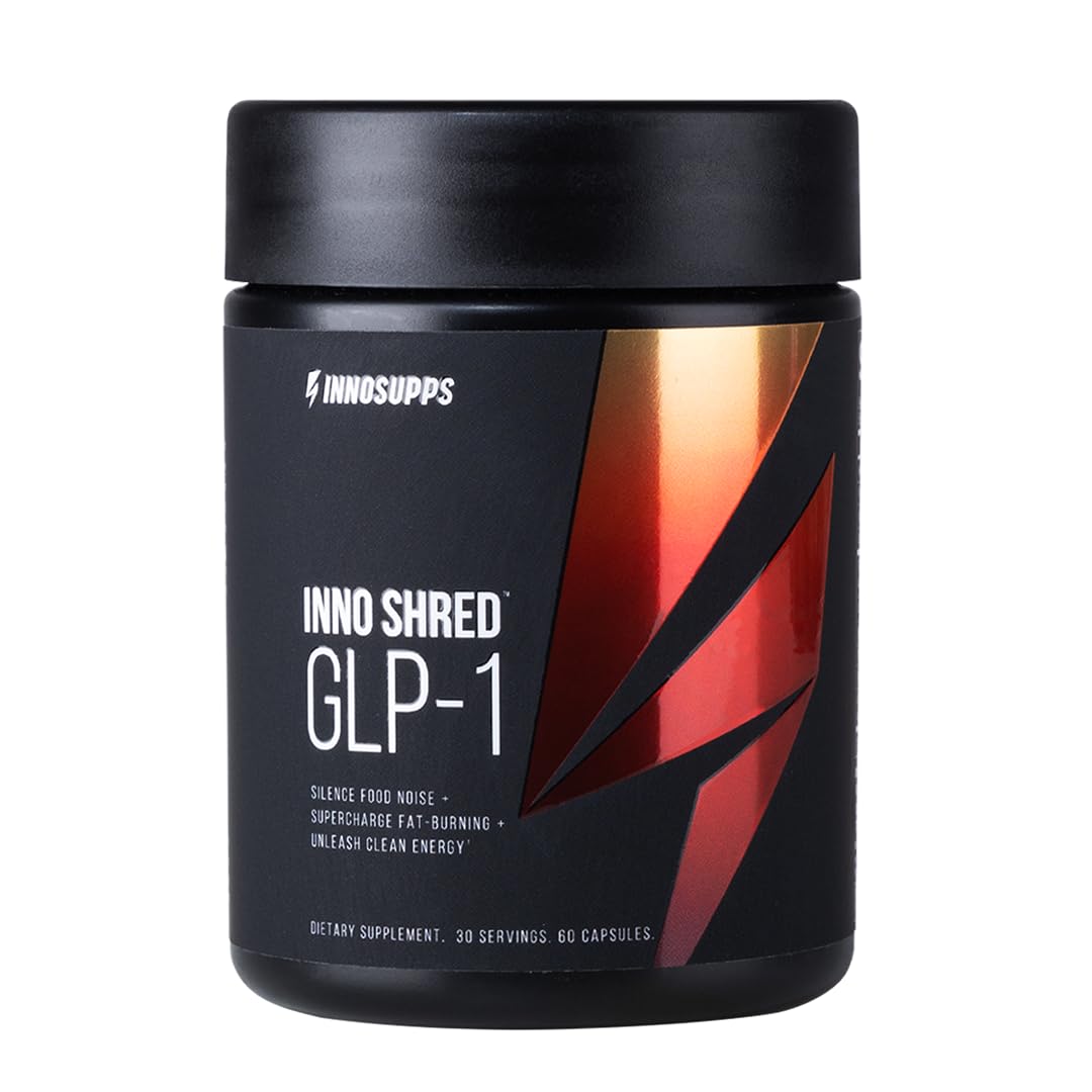 InnoSupps Inno Shred™ GLP-1 | Thermogenic Fat-Burner | Appetite + Metabolism Support | Energy + Performance | Berberine + Chromium | 60 Capsules. 30 Servings.