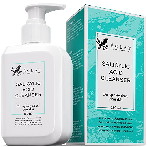 * Salicylic Acid Foaming Cleanser - Unclogs Pores, Prevents Pimple Breakouts - 3X Clearer Skin with Niacinamide, Vitamin E and Green Tea - 5.1 oz/150 ml