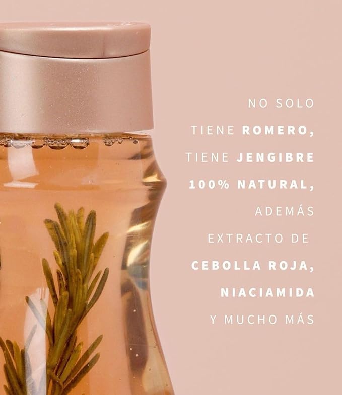 Milagros Shampoo y Acondicionador Herbal - Romero, Jengibre y Arroz 100% natural | Combate caida del cabello y promueve su crecimiento.