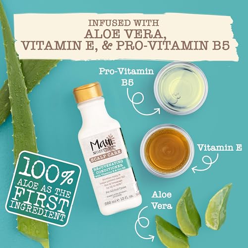 Maui Moisture Scalp Care Rejuvenating Conditioner, Soothing Curly Hair Conditioner with Vitamin E, Pro-Vitamin B5 & Aloe Vera, Silicone-Free, 13 fl. oz