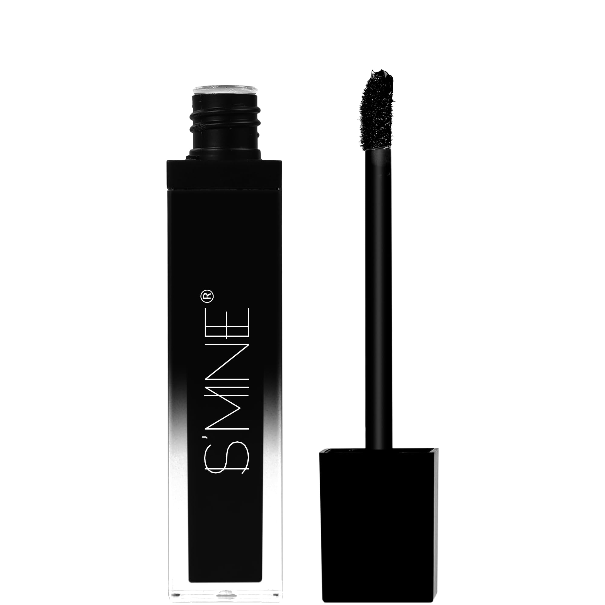 IS'MINE Black Matte Liquid Lipstick, Non-stick Cup Vegan Velvet Waterproof Long Lasting Liquid Lipstick (#23, 7ml/0.24 fl oz)