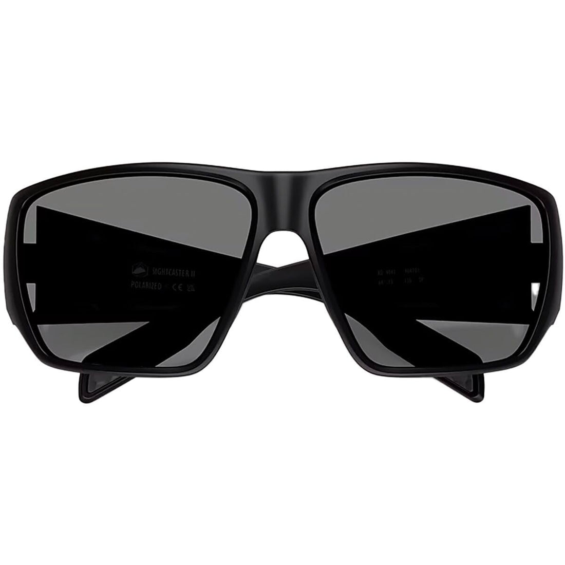Native Eyewear Men's XD9047 Sightcaster II Rectangular Sunglasses, Matte Black/Grey Polarized, 64 mm