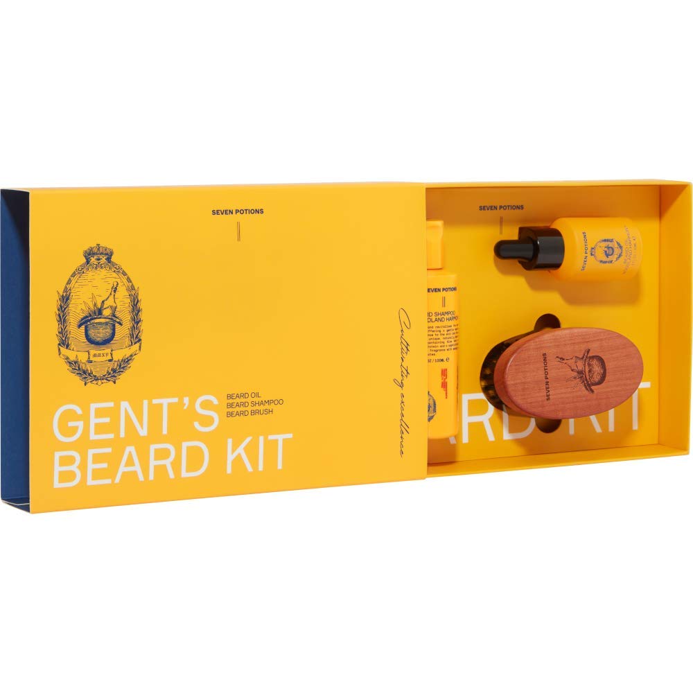 Seven Potions Beard Grooming Set. Beard Oil