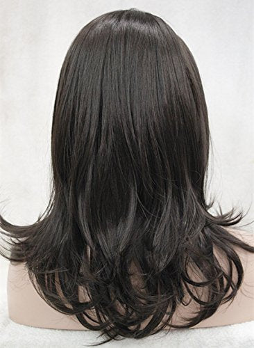 4# Dark Brown: Lydell Long Straight Wave Headband Synthetic Wigs (#4 Dark Brown)
