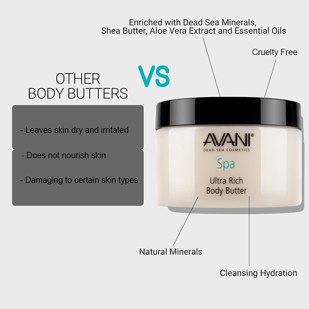 Avani Dead Sea Ultra Rich Body Butter, Milk and Honey
