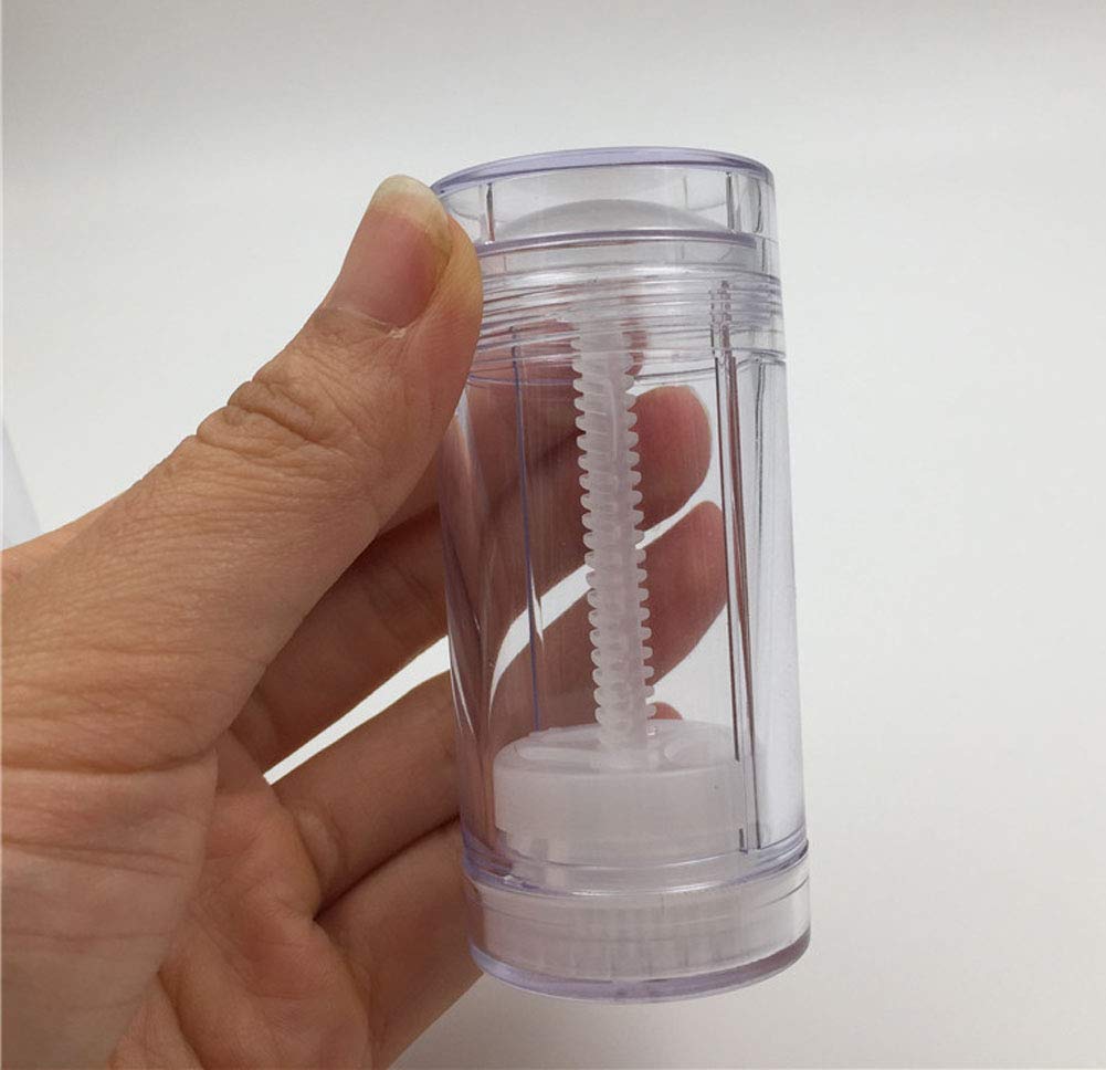 1 Oz(30ml) Twist-up Deodorant Containers,5 Pcs Clear Empty Deodorant Bottles Lip Balm Tubes Fot DIY Travel