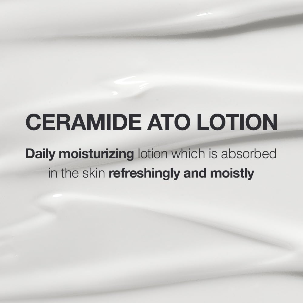 ILLIYOON Ceramide Ato Lotion 528ml(17.85oz) | Daily Moisturizing Lotion for All Skin Types | Deep Moisturizing and Soothing Effect | Korean Skin Care