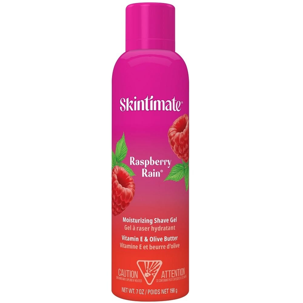 Skintimate Signature Scents Moisturizing Shavel Gel for Women, Raspberry Rain, 7 Ounce by Skintimate