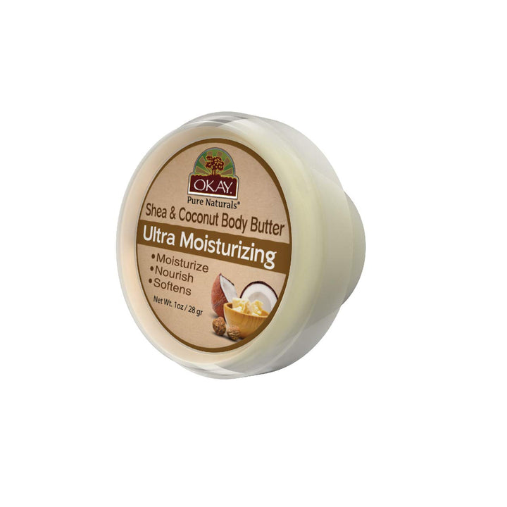 Okay Shea Ultra Moisturizing Body Butter, Coconut, 1 Ounce