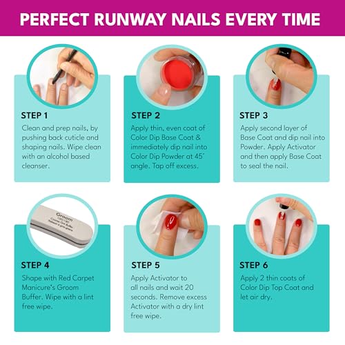 Red Carpet Manicure Color Dip Meant To Be Mint Nail Dipping Powder, 0.3 Fl. Oz.