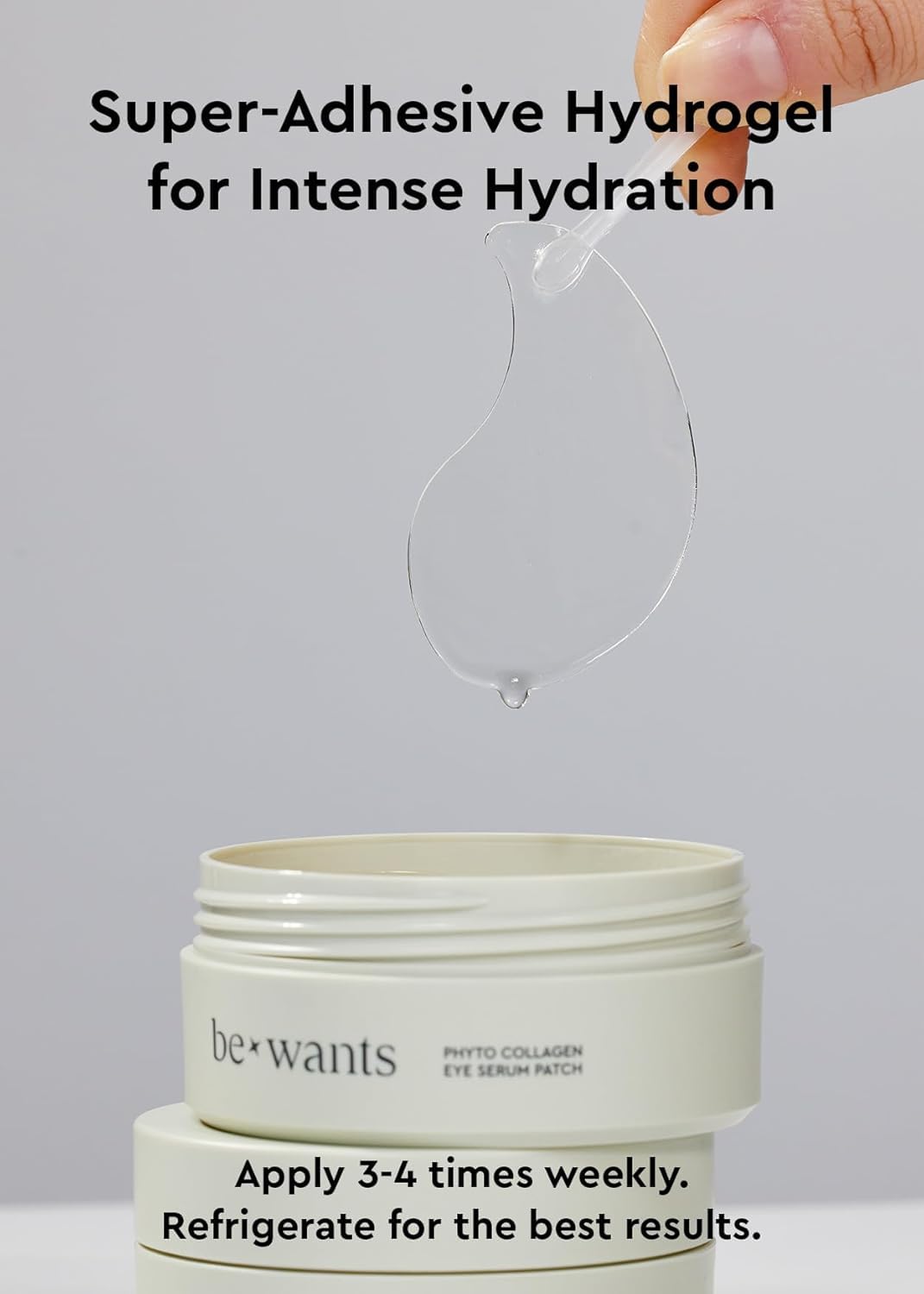 BE+WANTS Bewants Eye Patches for Dark Circles, Korean Under Eye Mask for Puffy Eyes – Vegan Collagen with 71.9% Bamboo Water, 60 Patches