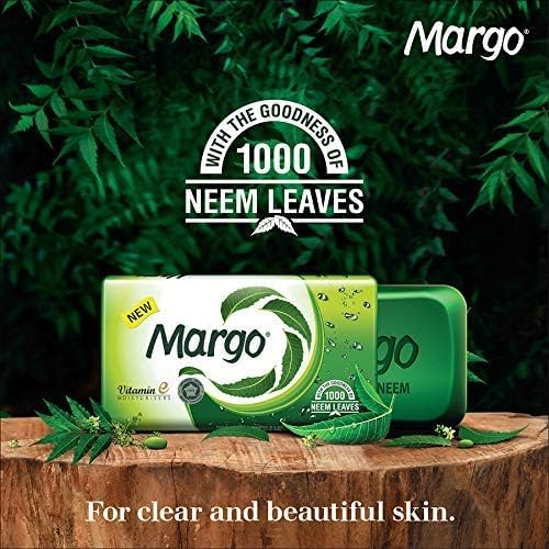 Margo Original Neem Soap 100g X 5, 500 gram | With Goodness of 1000 Neem Leaves | Infused with Vitamin E for moisturising